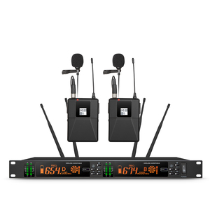 Sistema Microfonico Wireless UHF a 2 Canali True Diversity TRL-102/103/104/105/106 con Portata di 100 <span class=keywords><strong>m</strong></span> per Palcoscenico, Conferenze e Trasmissioni Live - Product Image 6