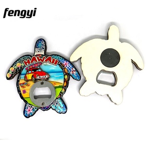 Оптовая продажа, пляжные сувениры из МДФ, эпоксидные 3D-магниты на холодильник, гавайский сувенир, черепаха, магнит, открывалка для бутылок, гавайский сувенир - Product Image 6