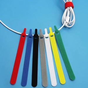 Attache-câble personnalisé avec logo, bande auto-agrippante double face, écologique, longueur 125 mm, largeur 12 mm - Product Image 2