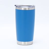Gobelet isotherme contemporain personnalisé en acier inoxydable 304 de 20 oz, à paroi mince et droite, pour sublimation, cadeaux d'affaires 12-24