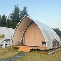 Tente de glamping de luxe pour safari dans le désert, prix d'usine, une chambre, PVC, quatre saisons, imperméable, avec salle de bain