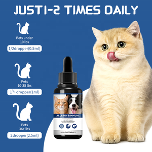 Gouttes immunitaires pour animaux de compagnie, soutien immunitaire et santé du foie, liquide pour chiens et chats, complément tout-en-un, gouttes immunitaires - Product Image 6