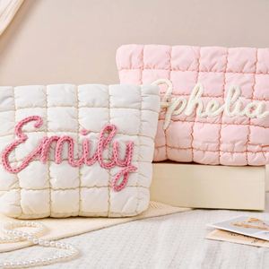 Sac de maquillage matelassé mignon pour femme, livraison directe, Zhengzhou Wevvin, trousse de toilette portable de voyage, rangement cosmétique pour femmes - Product Image 3