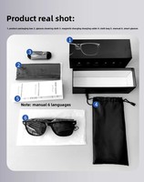 Lunettes audio intelligentes E13 avec assistant IA, étanches IPX5, lunettes de soleil musicales, contrôle tactile, contrôle par application, appels mains libres