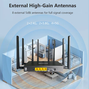 Công Nghiệp Mobiler Wlan Router 5G Doanh Nghiệp Cách Sử Dụng 3000Mbps <span class=keywords><strong>Wifi</strong></span> Tốc Độ 4G/5G Với Khe Cắm Thẻ Sim LTE CPE Router Không Dây - Product Image 2