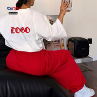 T-shirt graphique surdimensionné personnalisé pour femme, coupe ample, épaules tombantes, manches courtes, en coton, idéal pour l'été, décontracté, streetwear, haut tendance
