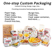 Papier d'Emballage Alimentaire Anti-Graisse Personnalisable avec Logo pour Sandwichs et Hamburgers