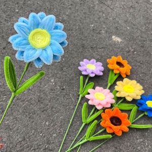 Limpiapipas Artesanales con Forma de Girasol para el Día de la Madre, Regalos para Maestros, Venta al Por Mayor - Product Image 4