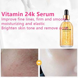 Sérum de collagène à l'or 24 carats biologique, liquide visage ciblé pour hydrater et des ingrédients complets en <span class=keywords><strong>anglais</strong></span> pour les femmes, usine de cosmétiques - Product Image 2