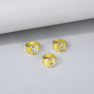 Anillo de compromiso con letras del <span class=keywords><strong>Señor</strong></span> de cobre, elegante, barato - Product Image 4
