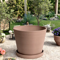 Pot de fleurs en plastique à prix d'usine, différentes couleurs, pour extérieur, maison et jardin