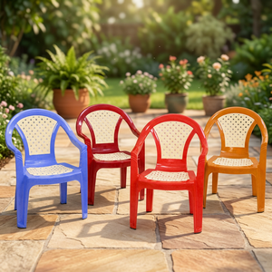 Colorful PP Plastic Modern Eco-Friendly <b>Comfortable</b> <b>Chair</b> Lightweight Durable Stackable Waterproof Leisure Seating School Home - Product Image 3