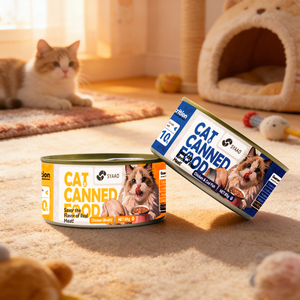 Alimento Húmedo para Gatos Adultos 170G Atún Camarones Pollo Nutrición Completa y Equilibrada OEM Alimento Enlatado para Mascotas Venta al por Mayor - Product Image 1