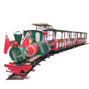 Tren Turístico Eléctrico de Acero, Directo de Fábrica, con Certificación CE, para Exteriores, Parques Infantiles Públicos, Patios Traseros, Comercios - Product Image 1