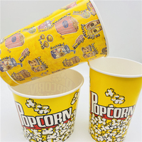 Gobelets à popcorn en papier personnalisés jetables 32oz 40oz 50oz 100oz