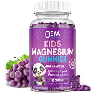 Gomitas de Citrato de Magnesio <span class=keywords><strong>Sin</strong></span> Azúcar de Marca Privada OEM, Gomitas de Magnesio para Niños que Favorecen el Sueño y la Relajación Nerviosa - Product Image 1