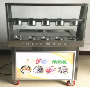 Thái Lan Fry Roll Ice Cream Máy Chiên Đá Lạnh Marble Slab Top Fry Ice Cream Máy Chiên - Product Image 4