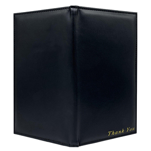 Porta-Contas de Cuero Sintético Negro para Restaurante, Porta-Contas para Restaurantes - Product Image 2