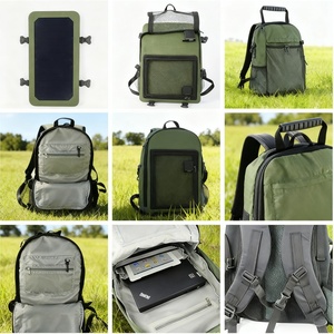 Alecter APH-S11 Outdoor Emergency Solar <b>Backpack</b> AC Outlet USB Waterproof <b>40L</b> ROHS Certified Unisex Hiking Camping Power Bank - Product Image 5
