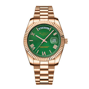 Nuovo Orologio da Polso di Lusso da Uomo con Cinturino in Acciaio Inossidabile, Impermeabile, al Quarzo, Finitura Oro, Argento, Oro Rosa, Stile Antico Sportivo in Lega - Product Image 5