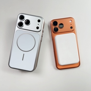Coque de téléphone de luxe à chargement magnétique sans fil pour iPhone 17 Air 13 14 15 16 Pro Max, couleur unie, grande fenêtre, antichoc - Product Image 4
