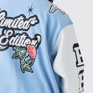 Áo khoác bóng chày thêu phong cách retro bán chạy nhất INS, áo khoác varsity nam cỡ lớn, phiên bản giới hạn - Product Image 5