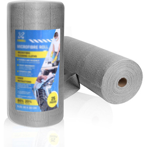 Tear Away Modern Multi-Purpose Microfiber Cloth <b>Rolls</b> 100pcs Customized Kitchen Car Absorbent Disposable Thick Super Absorbent - Product Image 1