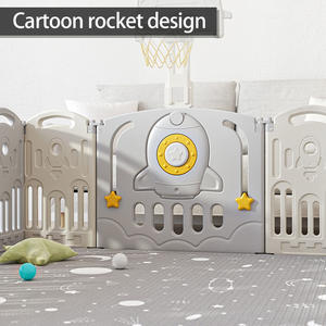 Recinto <span class=keywords><strong>per</strong></span> <span class=keywords><strong>Bambini</strong></span> a Tema Razzo in Plastica, Grande Area Gioco Portatile <span class=keywords><strong>per</strong></span> <span class=keywords><strong>Bambini</strong></span>, <span class=keywords><strong>Parco</strong></span> <span class=keywords><strong>Giochi</strong></span> <span class=keywords><strong>per</strong></span> Interni - Product Image 3