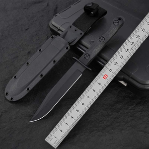 Cuchillo Bowie KB EK MODEL 5 EK45 con punta recta, para acampar al aire libre, de acero inoxidable, mango de fibra de vidrio, 4 mm de grosor, DIY OEM, 20 cm - Product Image 1