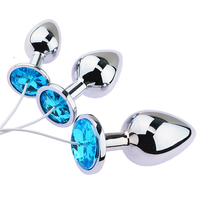 Jouets médicaux en métal Ninghao, jouets sexuels en strass, électro-plug anal, masseur thérapeutique, plug anal électrique pour hommes et femmes