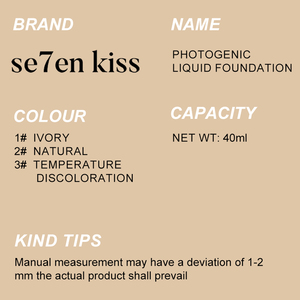 Fond de teint liquide à label privé, couvrance totale, imperméable, logo personnalisé, tenue longue durée 24h, fond de teint mat vegan - Product Image 6