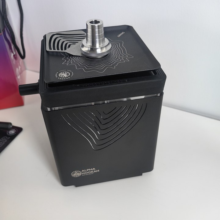 Alpha Smart Acrylic Shisha Hookah Cube LED - Portable & Stylish