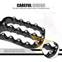 Reposapiés de Aluminio NICECNC, Reposapiés Más Grandes para Kawasaki KLR650 KLR 650 1987-2021 2022 2023
