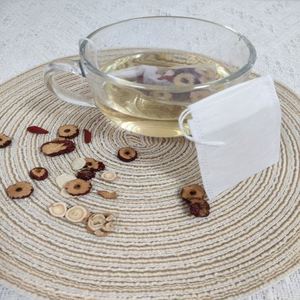 15*20cm <b>Small</b> Custom <b>White</b> Disposable Tea Filter <b>Bag</b> Non-Woven Fabric Drawstring Beverage Packaging Beverage Industry - Product Image 2