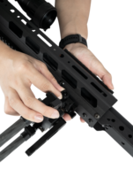 Support de tir léger en fibre de carbone haute résistance, bipied tactique super robuste pour la sécurité, compatible Arca Linkogear