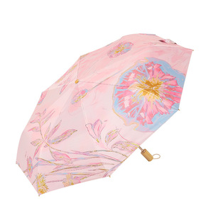 Paraguas de Verano Plegable Manual de Alta Calidad con Revestimiento de Color, Doble Uso, para Sol y Lluvia, para Mujer - Product Image 5