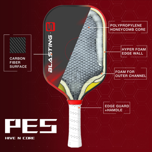 Jusain nhà máy OEM/.ODM <span class=keywords><strong>Pro</strong></span> IV loạt 16mm gen4 lõi tổ ong T700 sợi carbon pickleball mái chèo vợt - Product Image 2