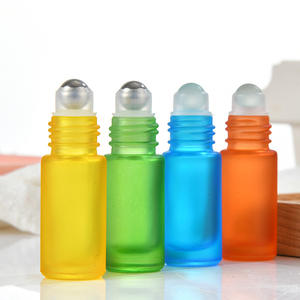 Portable 5ml 10ml Travel Lip Oil Eye <b>Perfume</b> Glass Roll on Bottle Color <b>Roller</b> Ball for Essential Oils - Product Image 4
