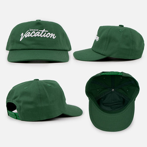 Casquette de baseball à 5 panneaux en coton non structuré, style vintage, avec broderie minimaliste personnalisée, pour un look décontracté et streetwear - Product Image 3
