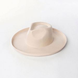 OEM Luxury Unisex Fedora <b>Hat</b> Custom Logo <b>Western</b> Wide Brim Cowboy Travel Party Custom Made <b>Hats</b> Wholesale - Product Image 3