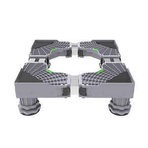 Support de <span class=keywords><strong>machine</strong></span> <span class=keywords><strong>à</strong></span> <span class=keywords><strong>laver</strong></span> réglable en plastique avec base mobile <span class=keywords><strong>à</strong></span> roulettes universelle, adapté aux machines <span class=keywords><strong>à</strong></span> <span class=keywords><strong>laver</strong></span> et aux sèche-linges de salle de bain - Product Image 2