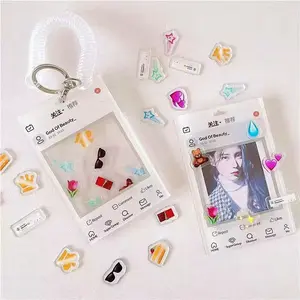 One Piece Custom Design Photocard Holder Stars Photo Collect Kpop Acrylic Card Holder Keychain