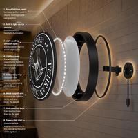 Cadre d'affichage LED lumineux personnalisé en aluminium pour enseigne publicitaire de magasin de détail