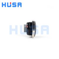 HSUA 16mm à course courte Mini interrupteur à bouton-poussoir momentané étanche 1NO interrupteur en métal pour appareils ménagers 220V IP65 niveau 3A 12V