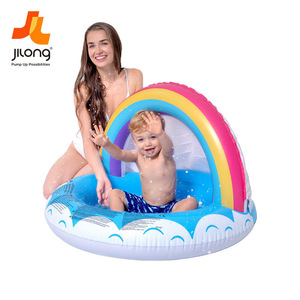 Jilong Inflatable Pool With Sunshade For Kids Outdoor Play PVC Water Basin Toy - Product Image 4