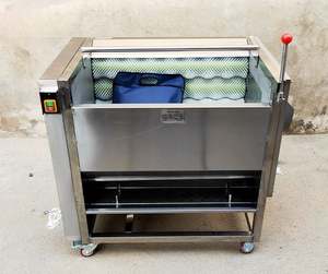 Máquina Automática Eléctrica Comercial para Lavar, Limpiar y Pelar Verduras: Zanahorias, Patatas, Batatas, Raíz de Loto, Ajo y Yuca - Product Image 3