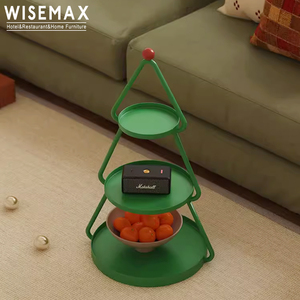 WISEMAX FURNITURE Modern Living Room Furniture Sofas End <strong>Table</strong> Plastic Three Levels Storage <strong>Table</strong> <strong>Christmas</strong> <strong>Trees</strong> for Home - Product Image 5