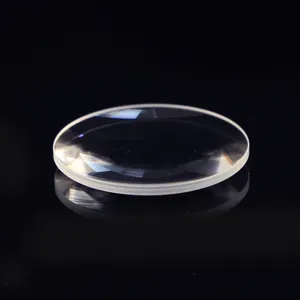 Vidro óptico transparente pequeno esférico plano convexo lente 9mm 23mm
