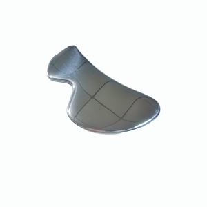 Outil de massage Gua Sha en acier inoxydable lisse et brillant, double tranchant, grattoir facial ergonomique pour la relaxation musculaire à domicile et en spa - Product Image 2