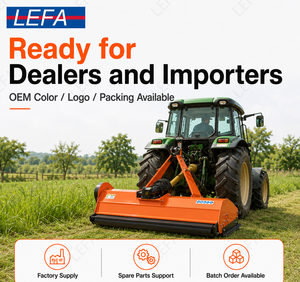 Tracteurs compacts Lefa Mini 16-20 CV avec boîte de vitesses PTO, équipement agricole, débroussailleuse à fléaux, broyeur à fléaux, débroussailleuse latérale - Product Image 6